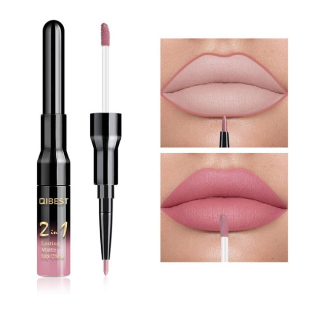 2 in 1 Double Head Liquid Matte Lipstick