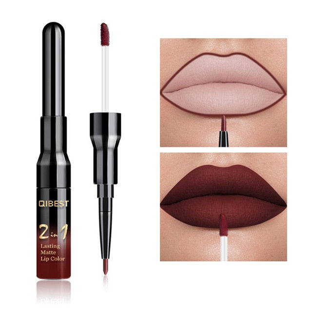 2 in 1 Double Head Liquid Matte Lipstick